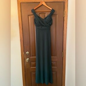 Emerald green Bhldn dress size 12. Worn once for wedding